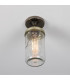Jam Jar Flush Ceiling Light Antique Silver-3