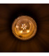 Jam Jar Flush Ceiling Light Satin Brass-5