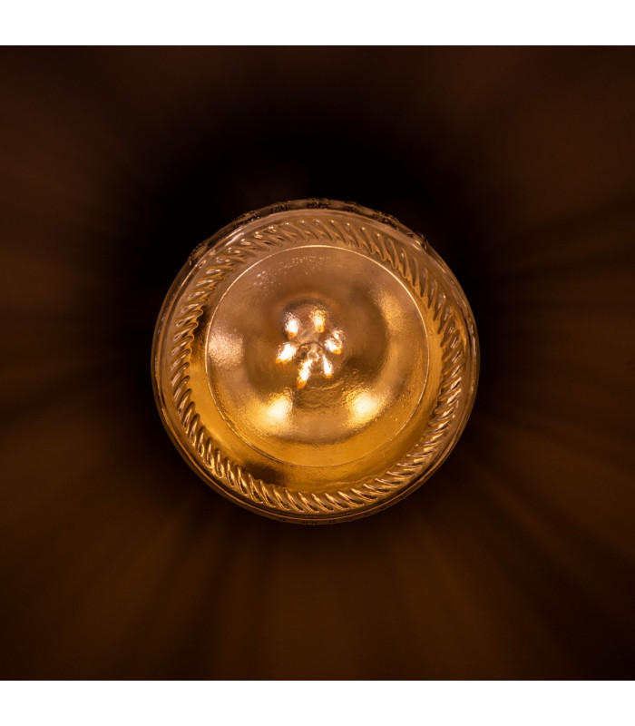 Jam Jar Flush Ceiling Light Satin Brass-5
