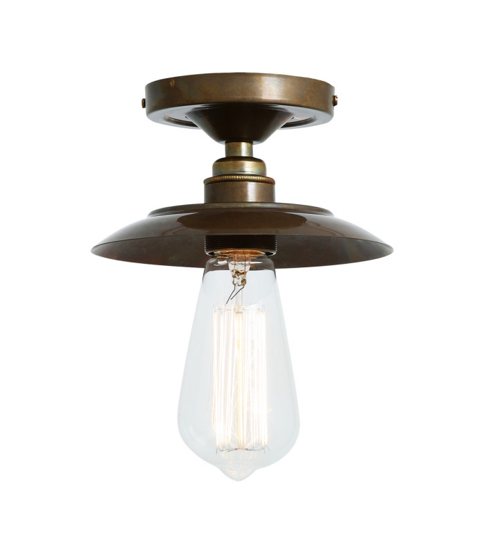 Reznor Flush Ceiling Fitting Antique Brass