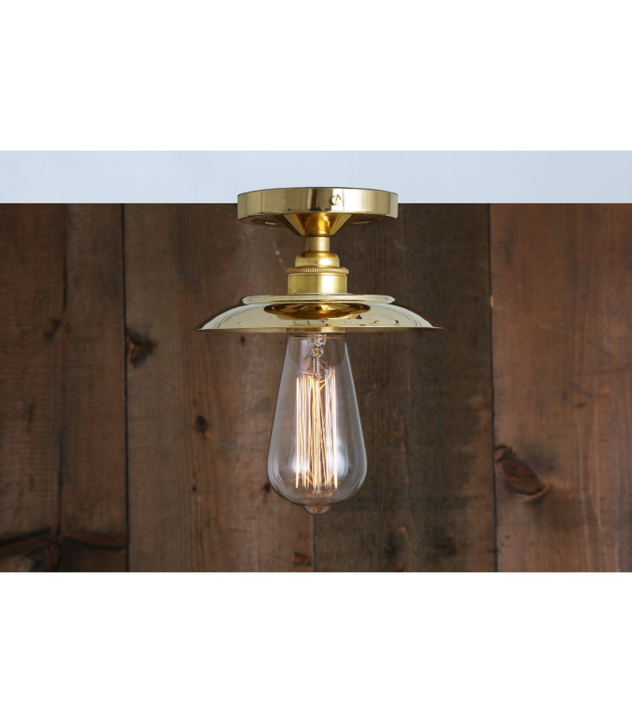 Reznor Flush Ceiling Fitting Polished Brass-1
