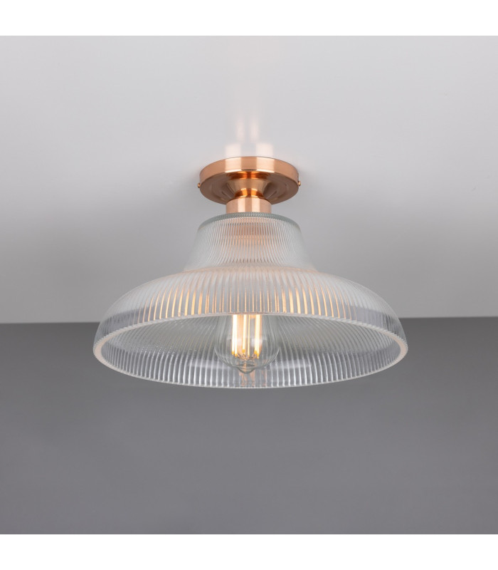 Mono 30cm Railway Flush Fitting Polished Copper-1