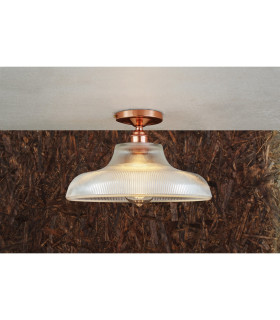 Mono 30cm Railway Flush Fitting Polished Copper-2
