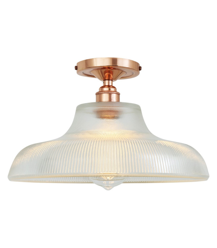 Mono 30cm Railway Flush Fitting Polished Copper-3