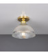 Erbil Prismatic Flush Ceiling Fitting Polished Brass-1