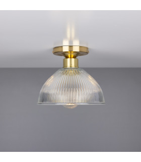 Erbil Prismatic Flush Ceiling Fitting Polished Brass-2