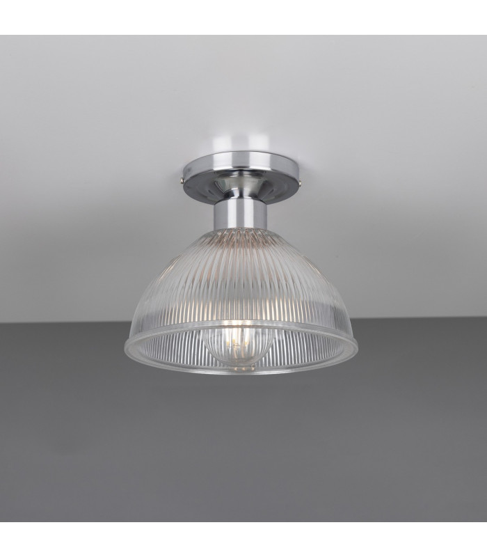 Erbil Prismatic Flush Ceiling Fitting Polished Chrome-1