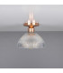 Erbil Prismatic Flush Ceiling Fitting Polished Copper-2