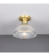 Erbil Prismatic Flush Ceiling Fitting Satin Brass-1