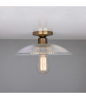 Calix Flush Ceiling Fitting Antique Brass-2