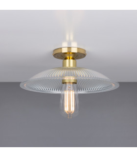 Calix Flush Ceiling Fitting Polished Brass-1