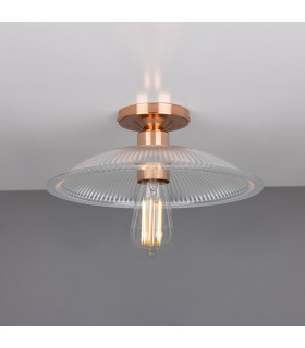 Calix Flush Ceiling Fitting Polished Copper-1