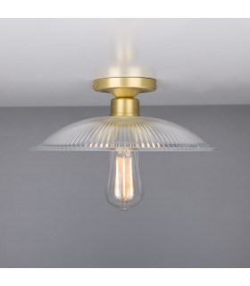 Calix Flush Ceiling Fitting Satin Brass-2
