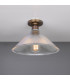 Hanoi Holophane Flush Ceiling Fitting Antique Brass-1