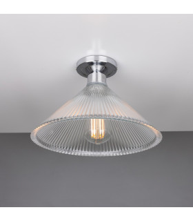 Hanoi Holophane Flush Ceiling Fitting Polished Chrome-1