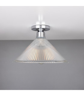 Hanoi Holophane Flush Ceiling Fitting Polished Chrome-2