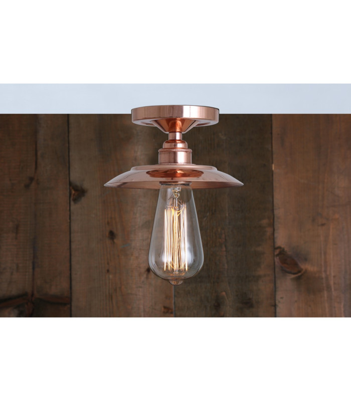 Suva Flush Ceiling Fitting Copper-1