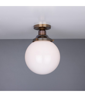 Yerevan 20cm Globe Ceiling Light Antique Brass-1