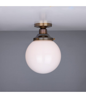 Yerevan 20cm Globe Ceiling Light Antique Brass-2