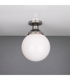 Yerevan 20cm Globe Ceiling Light Antique Silver-1