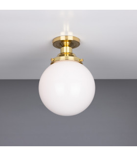 Yerevan 20cm Globe Ceiling Light Polished Brass-1