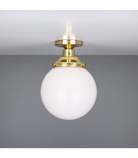 Yerevan 20cm Globe Ceiling Light Polished Brass-2