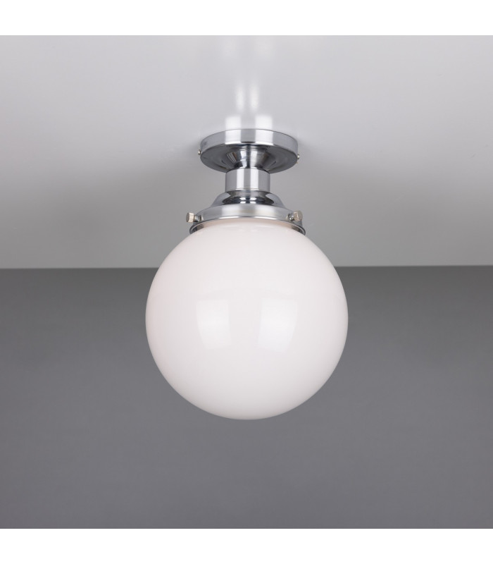 Yerevan 20cm Globe Ceiling Light Polished Chrome-1