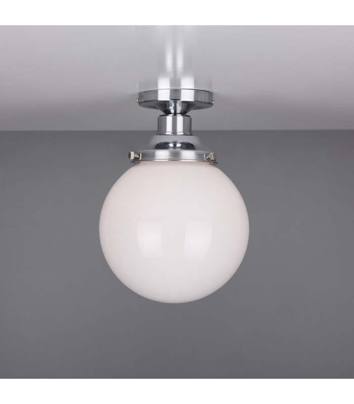Yerevan 20cm Globe Ceiling Light Polished Chrome-2