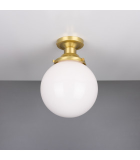 Yerevan 20cm Globe Ceiling Light Satin Brass-1