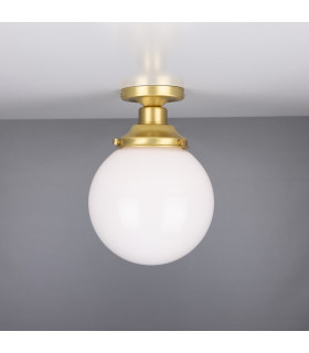 Yerevan 20cm Globe Ceiling Light Satin Brass-2