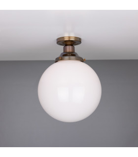 Yerevan 25cm Globe Ceiling Light Fitting Antique Brass-1