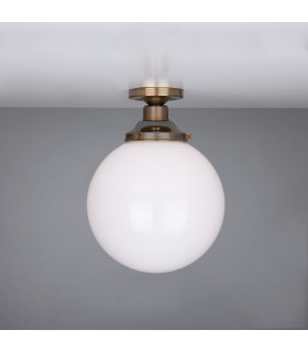 Yerevan 25cm Globe Ceiling Light Fitting Antique Brass-2