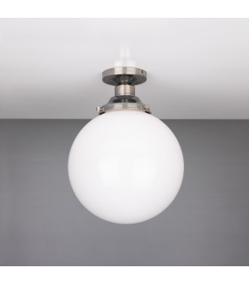Yerevan 25cm Globe Ceiling Light Fitting Antique Silver-1