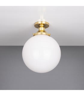Yerevan 25cm Globe Ceiling Light Fitting Polished Brass-1