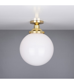 Yerevan 25cm Globe Ceiling Light Fitting Polished Brass-2