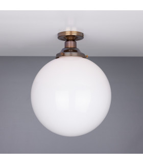 Yerevan 30cm Globe Ceiling Fitting Antique Brass-1