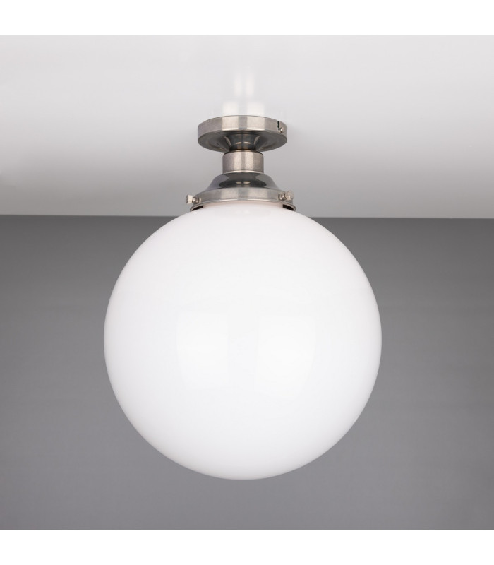 Yerevan 30cm Globe Ceiling Fitting Antique Silver-1