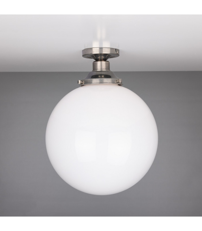 Yerevan 30cm Globe Ceiling Fitting Antique Silver-2