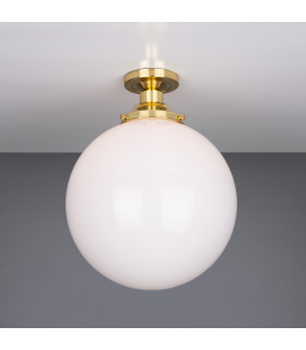 Yerevan 30cm Globe Ceiling Fitting Polished Brass-1