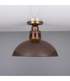 Paris Industrial Brass Ceiling Fitting Antique Brass-2