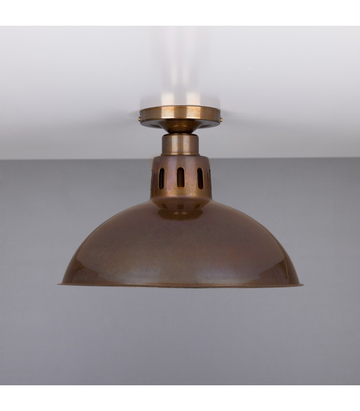 Paris Industrial Brass Ceiling Fitting Antique Brass-2