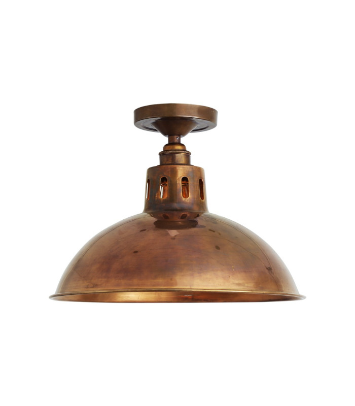Paris Industrial Brass Ceiling Fitting Antique Brass-3