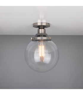 Riad 20cm Globe Ceiling Light Antique Silver-2