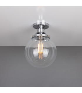 Riad 20cm Globe Ceiling Light Polished Chrome-1
