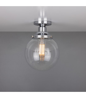 Riad 20cm Globe Ceiling Light Polished Chrome-2
