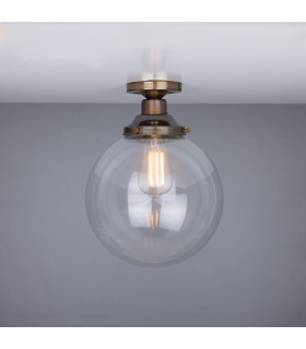 Riad 25cm Globe Ceiling Light Antique Brass-2