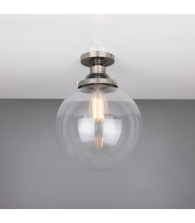 Riad 25cm Globe Ceiling Light Antique Silver-1