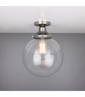 Riad 25cm Globe Ceiling Light Antique Silver-2