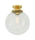 Riad 25cm Globe Ceiling Light Polished Brass-3