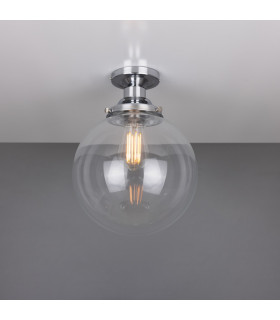 Riad 25cm Globe Ceiling Light Polished Chrome-1